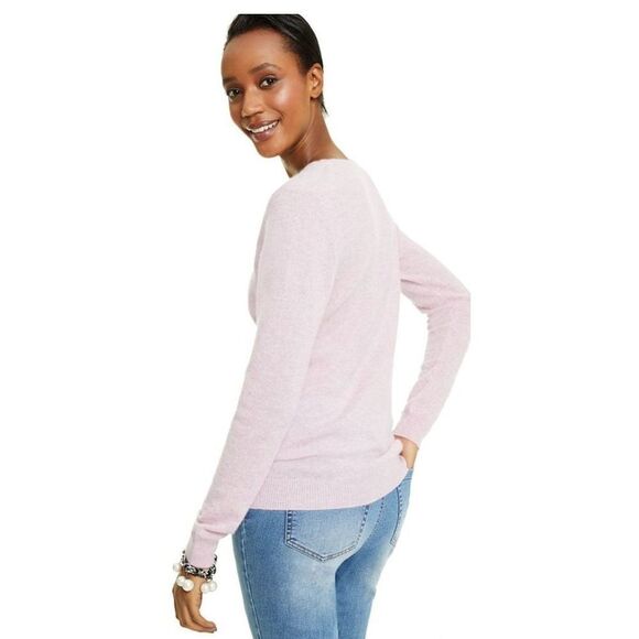 Charter Club Crew-Neck Cashmere Sweater Chantilly Pink PS - Picture 2 of 3